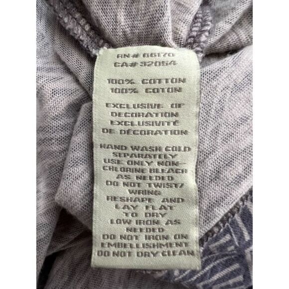 Anthropologie Deletta Women's Gray & Cream Jeweled Neckline Tank Top Siz… - Picture 7 of 8